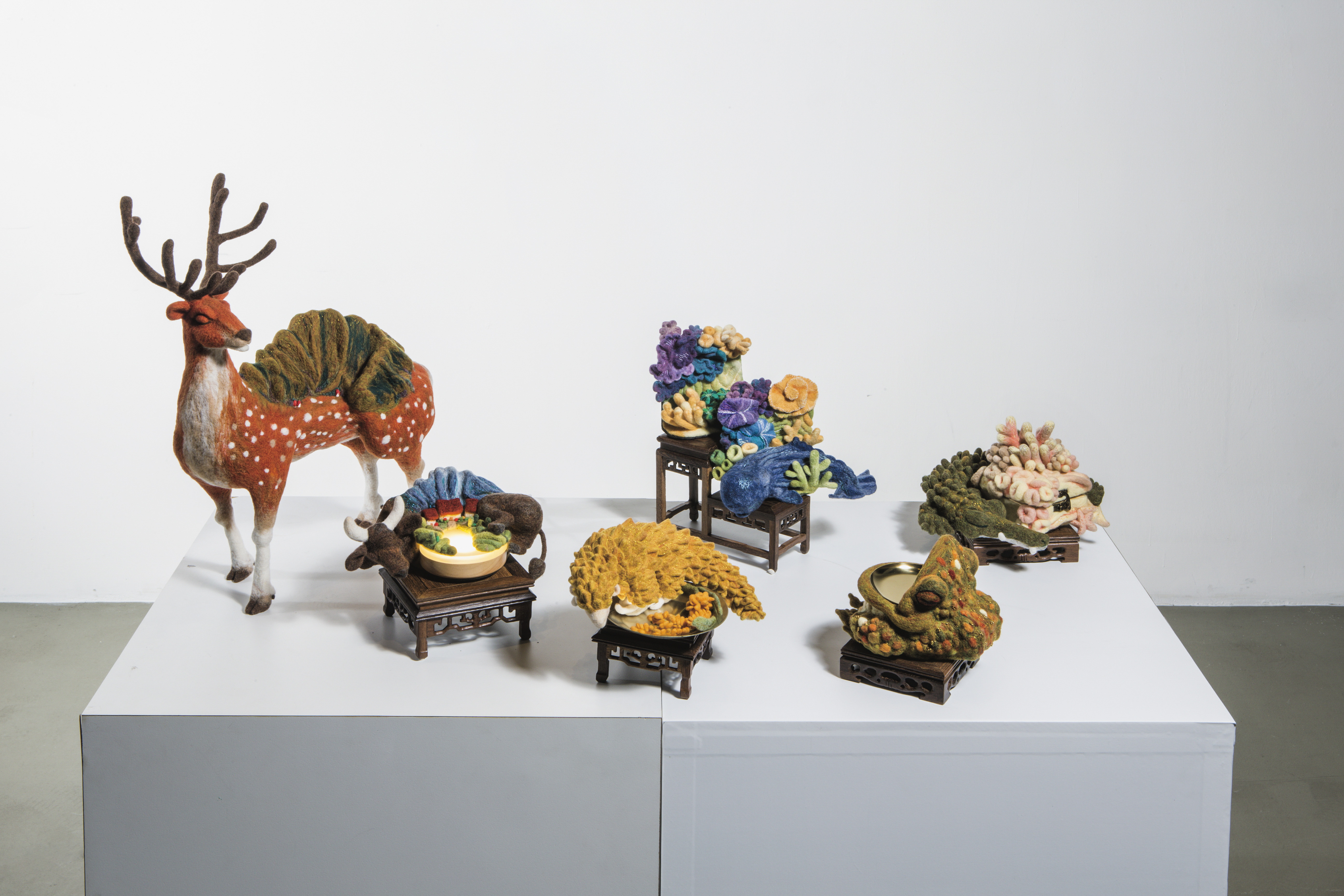 臺灣守護神獸，作者：范郡琦。照片由臺中市纖維工藝博物館拍攝